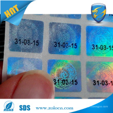 ZOLO best selling anti-counterfeit scratch off label holographic sticker custom logo printed round stickers